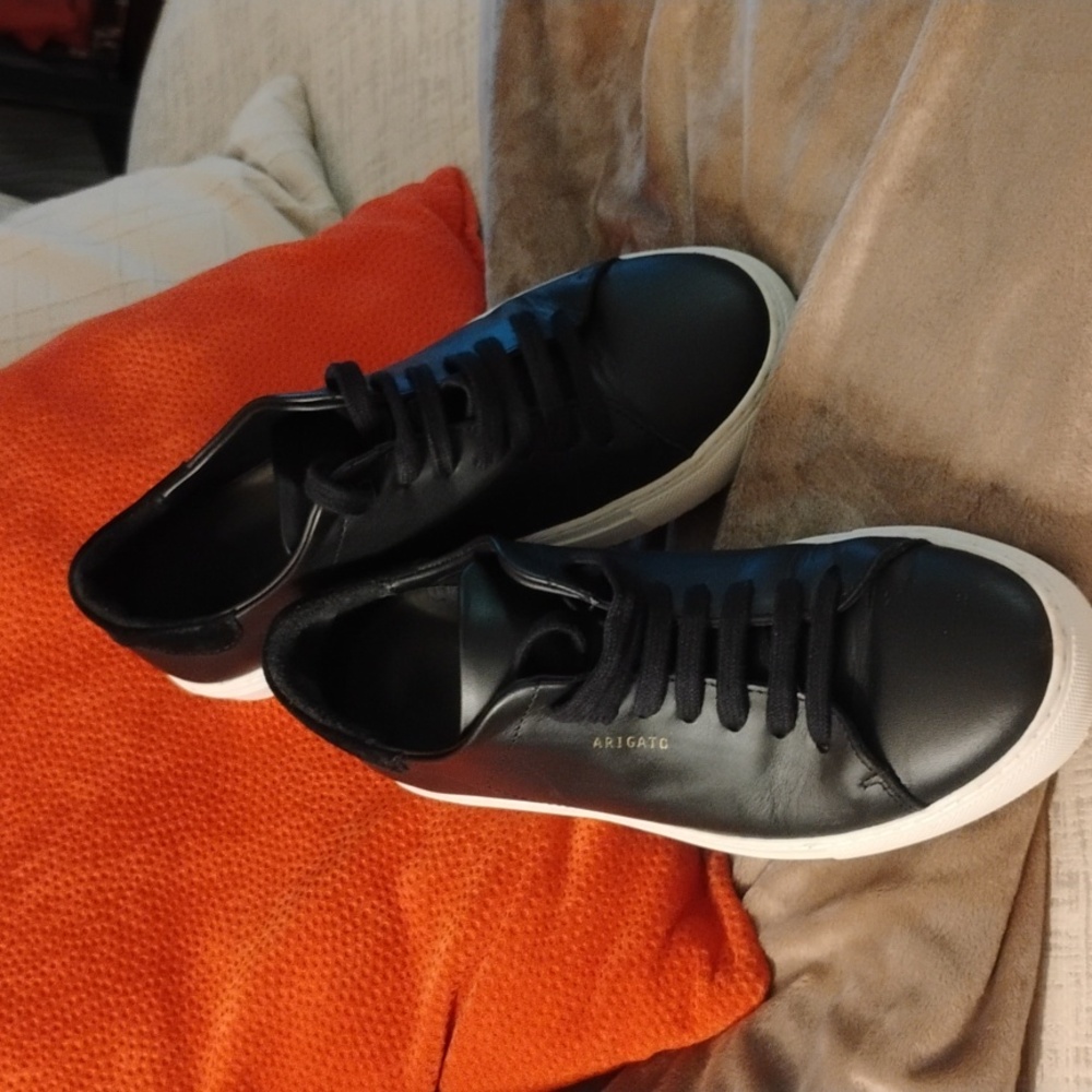 Axel Arigato Clean 90 Black Leather And Suede Sneakers